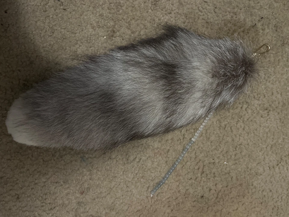 Máscara Husky Siberiano Sin Elástico Máscara Therian y Cola con Cuentas Foto 2 de 4