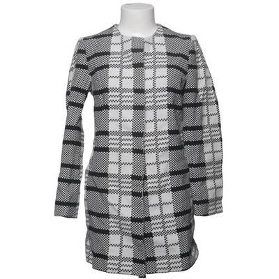 Mango Basics, Mantel, Damen, Größe: XS, Schwarz/Weiß, Acetat/Baumwolle #hp1