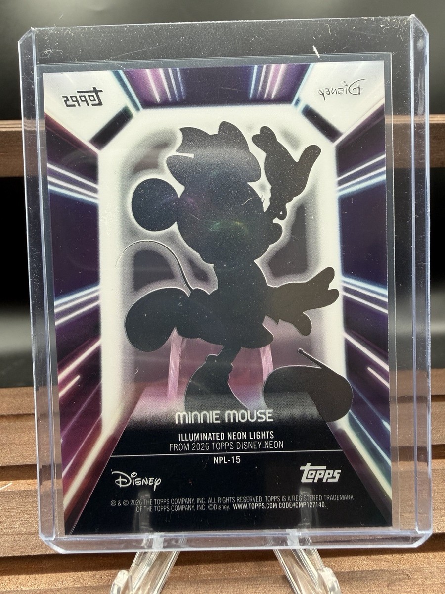 2026 Topps Disney NEON - MINNIE MOUSE - SSP Neon Lights Acetate