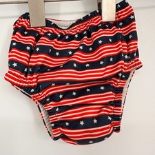 Green Sprouts Reusable Swim Bottom 24 Months American Flag Blue Red White
