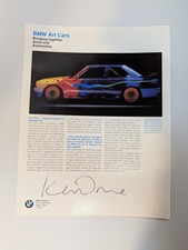 BMW Art Cars, BMW M3 by Ken Done, Advertising Sheet, Early 1980s BMW Canada Rare