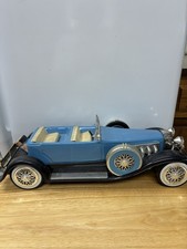 Vintage Jim Beam's 1934 Duesenberg light Blue 1981 Missing Parts.