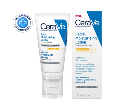 Cerave Facial Moisturising Lotion SPF50 (AM) 52 ml. (Normale bis trockene Haut)