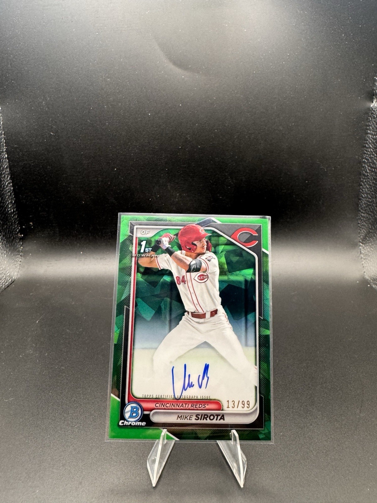 2024 Bowman Draft Mike Sirota Chrome Auto Green Sapphire 1st #/99 #CPA-MS