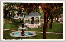K26/ Cambridge Maryland Postcard c1910 Spring Valley Gazebo 143