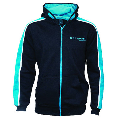 DRENNAN SCHWARZER HOODIE MIT DURCHGEHENDEM REISSVERSCHLUSS ALLE GRÖßEN ANGELN HOODIE KLEIDUNG PULLOVER