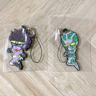 JoJos Bizarre Adventure Star Platinum & Hierophant Green Rubber Mascots