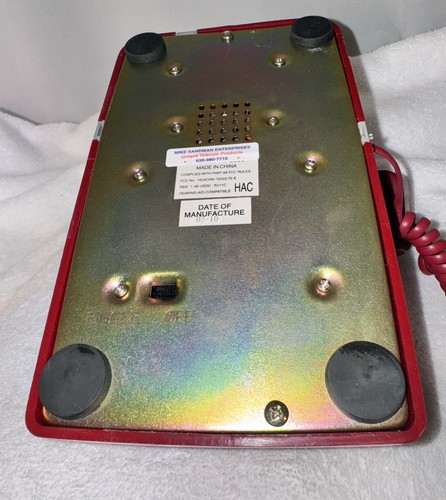 Red Bat Phone. Jail Prison Intercom Telephone - Works - Picture 4 of 10