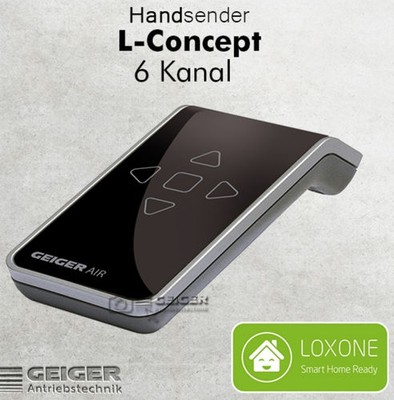 GF2301 - L-Concept Handsender, 6 Kanal, schwarz / Loxone
