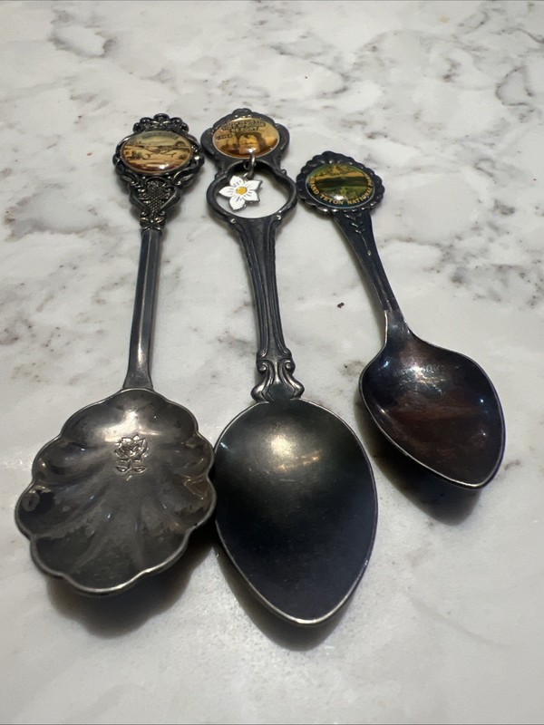 Antique Souvenir Spoons (Lot of 3) See Description for more information