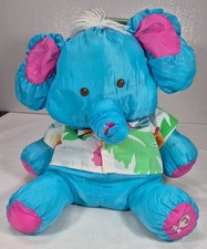 Vintage Fisher Price Puffalumps Elephant Hawaiian Shirt 1980's
