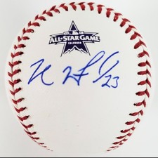 Michael Brantley Signed OML 2021 All Star Game Baseball (Beckett Certified)