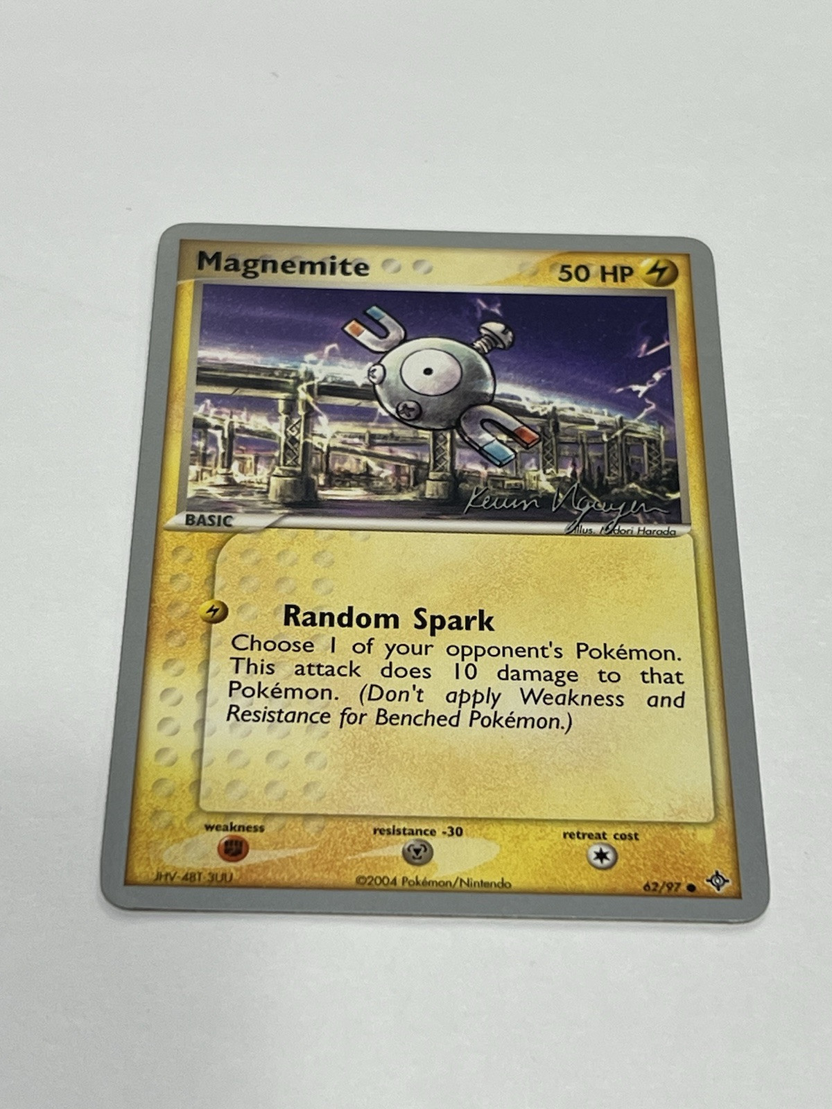 Magnemite - 62/97 Dragon Pokemon - NM World Championship 2004 Kevin Nguyen