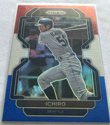 2022 Prizm Baseball Ichiro Suzuki Seattle Mariners Tier III Red White & Blue 247