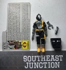 Vintage GI Joe ARAH Cobra BAT figure 1986 original Accessories & File Card