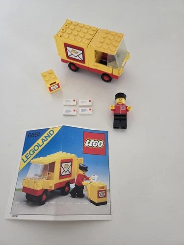 LEGO Town 6651 Post Office Van 100% Complete with Instructions