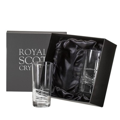 Royal Scot Kristall - Skye 2 große Kristallbecher 156 mm Paar - Neu & Geschenk verpackt