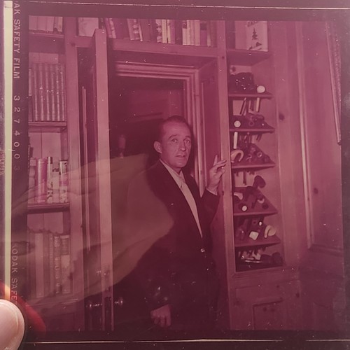 Vintage 50er oder 60er Jahre Kodak Negativ 5x7 Bing Crosby mit seiner Pfeifensammlung - Bild 2 von 4