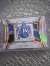 Isaac TeSlaa 2025 Panini Flawless Debut Duals Rookie Patch RC 1/15