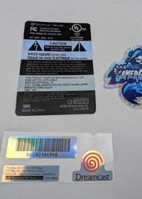 Sega Dreamcast Replacement Labels Label - USA - VA0 VA1 VA2