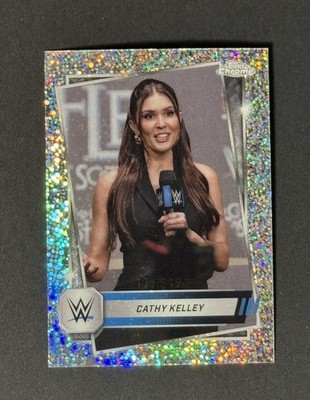 2025 Topps Chrome WWE Cathy Kelley Speckle Refractor /249 