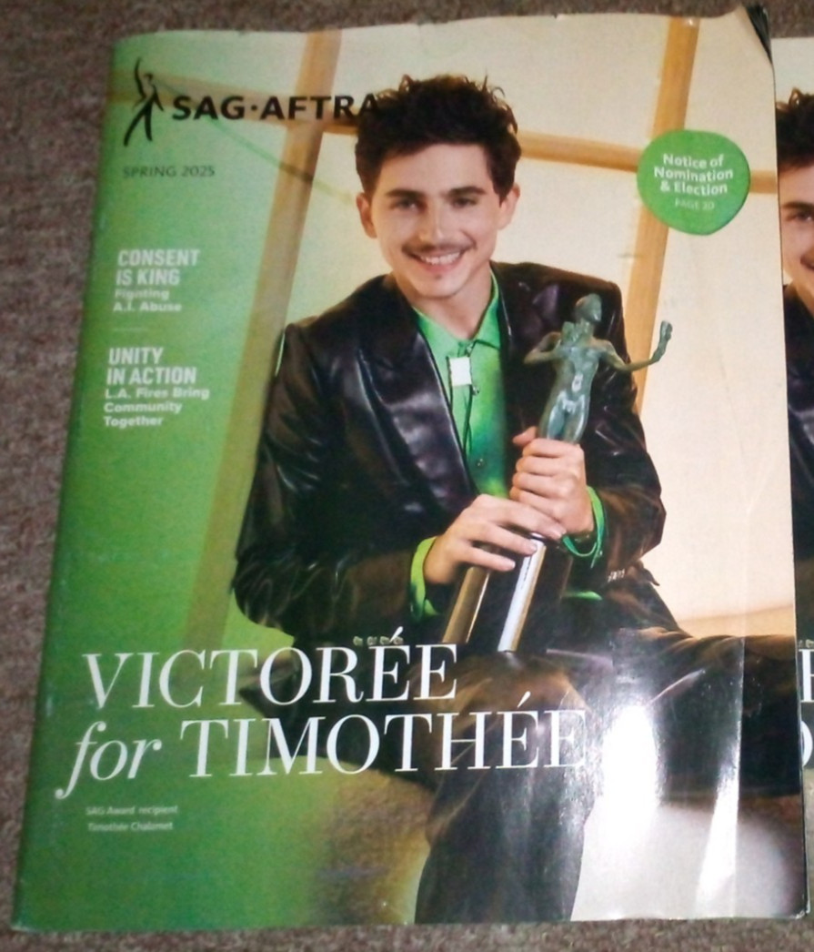 One SAG-AFTRA Magazine - Issue: Timothy Chalamet - Spring 2025