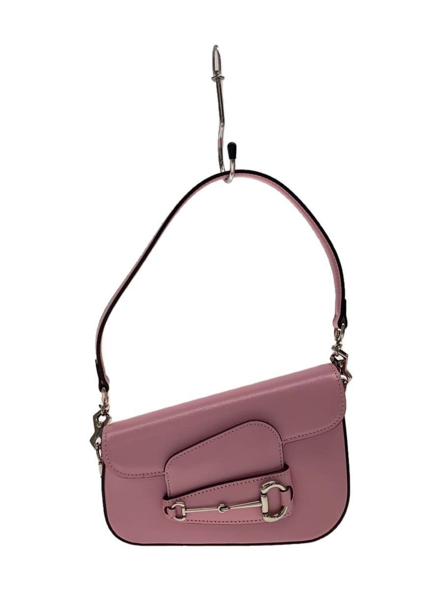GUCCI Shoulder Bag Holdsbit 1955 Mini PVC Pink Used