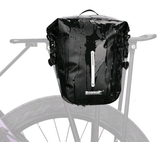 Rhinowalk Bike Pannier Bag 7L Waterproof Bicycle Rear Rack Bag With Shoulder... - Picture 1 of 5