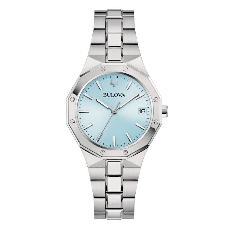 Montre Bulova 96M169 Octagon en acier le cadeau idéal pour femme
