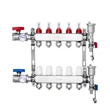 2-12 Branches Radiant Heat Manifold 1/2 PEX T...