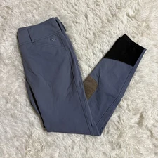 Women’s Size 24R Blue RJ Classics Knee Patch Horseback Riding Breeches 