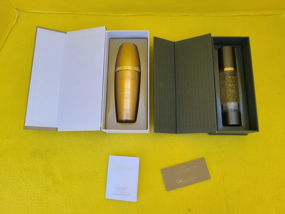 Paquete de limpiador facial y suero micro cuentas OROGOLD COSMETICS 24k Foto 2 de 4