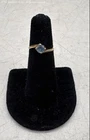 Yellow Gold Round Aquamarine Ring Size 5//Tests 9.64K (Marked 10K) - 1.6g