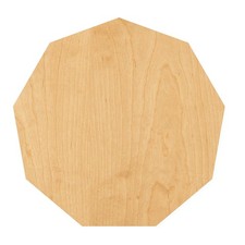 Nonagon Wood Cutout for Crafts, Unfinished Baltic Birch Craft Shape