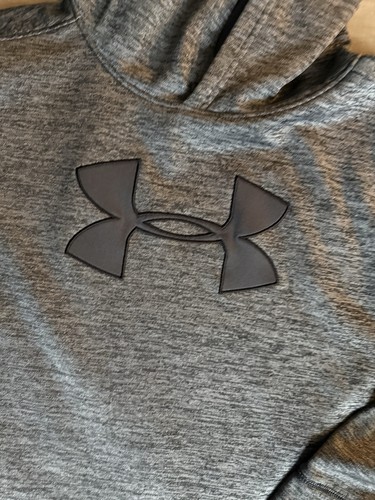 Under Armour Youth XL Gray Hooded Sweatshirt  - Picture 2 of 4
