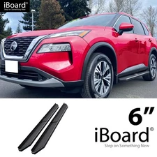 APS Running Board Black 6" Fit Nissan Rogue 21-26