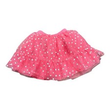 Disney Minnie Mouse Tutu Skirt, Girls Size 6, Pink With Silver Polka Dots