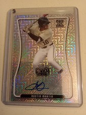 2020 LEAF METAL DRAFT Austin Martin AUTOGRAPH #BA-AM1 Rookie Baseball Card