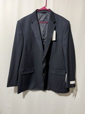 Men s J.A. Haggar Sport Coat, Navy Blue, 50/R/R/R Classic Fit. C-1081
