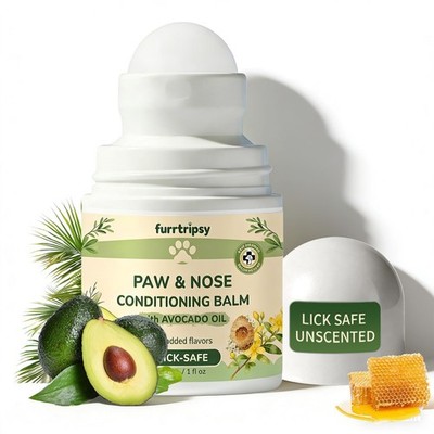 Paw and Nose Balm Stick for Dogs Cats Horse Lick-Safe Roll-On | Natural Moist...
