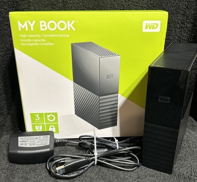 WD My Book 3TB External Hard Drive (USB 3.0) - Tested 100% Good Health w/ Box