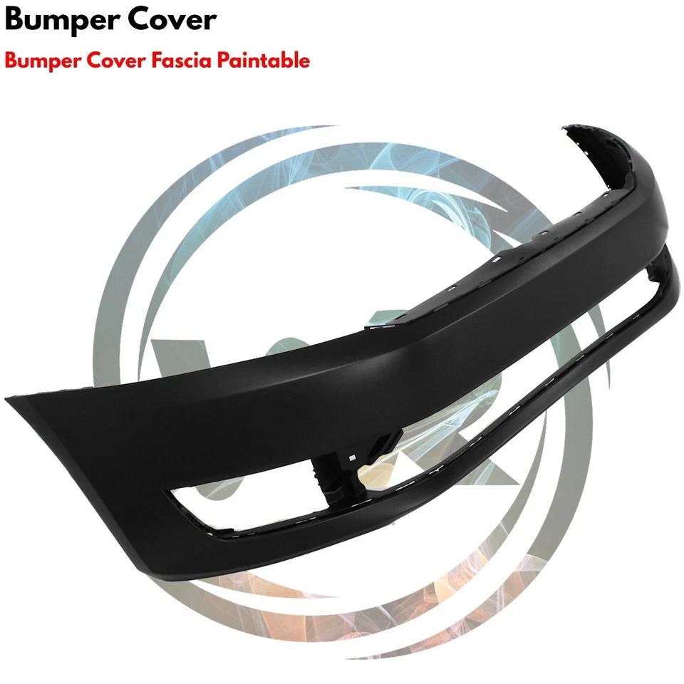Front Bumper Cover Fascia & Grille Assembly Kit For 2012-2015 Volkswagen Passat - Imagem 3 de 4