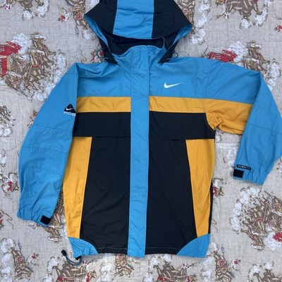 Vintage Nike ACG Jacket Blue Yellow Colorblock 90s Mens Size