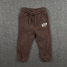 Gap X Disney Boys Size 3T Mickey Mouse Sweatpants Brown Drawstring Core