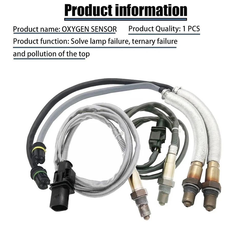 Novo sensor de oxigênio 4 peças O2 para BMW 128i 328i 328i xDrive 328xi X3 3.0L 07-13 - Imagem 2 de 4