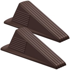 Frienda 2 Pcs Jumbo Door Stoppers Heavy Duty 6.7" x 1.14" x 2.00", Coffee