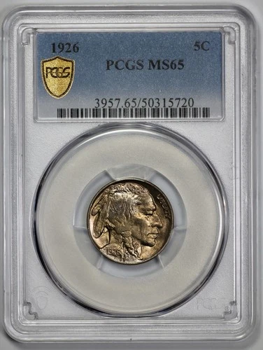 1926 Buffalo 5c Nickel PCGS MS 65