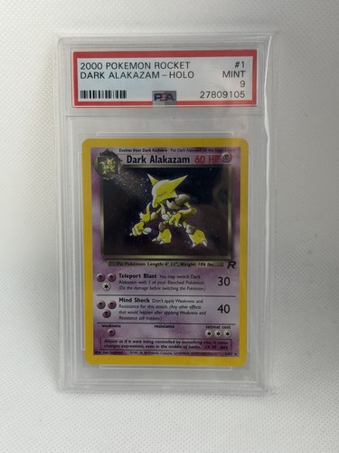 Dark Alakazam (Unlimited) graded PSA 9 for sale on eBay