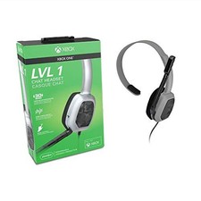 PDP Lvl 1 Wired Chat Headset Grey Camo For Xb...