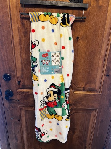 DISNEY MICKEY AND MINNIE CHRISTMAS BLANKET - Picture 2 of 2